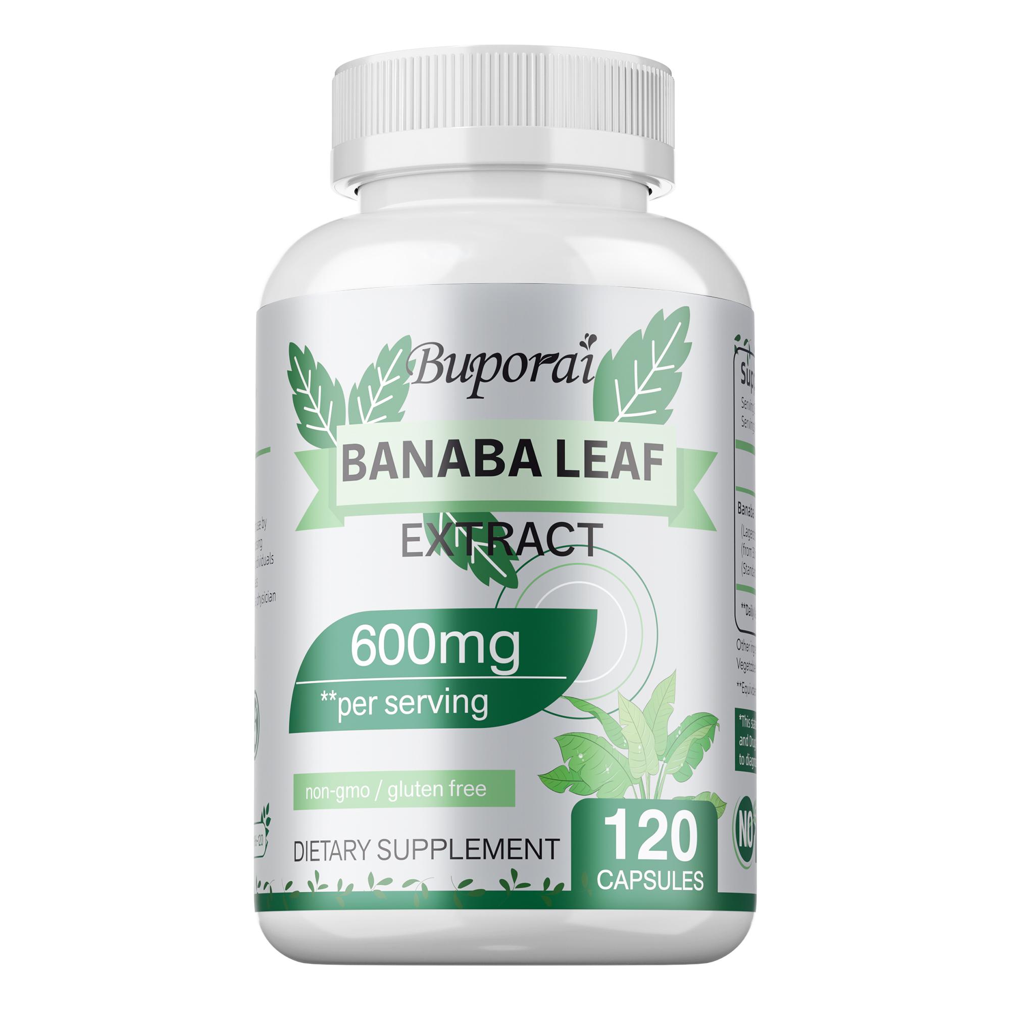 Buporai Barnabas Leaf Dietary Supplement, Contains Barnabas Leaf Extract, 600mg High Content, Daily Nutritional Supplement 120*1