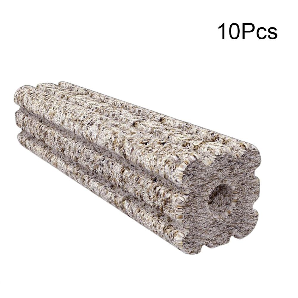10Pcs/Lot Quartz Aquarium Filter Nano High-Density 8 Slots Fish Tank Filter Medias Biochemical Filter for Aquarium Accessories
