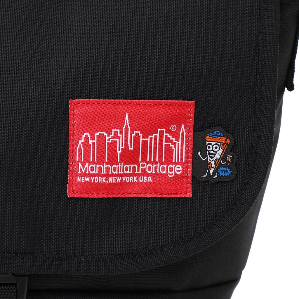 Manhattan Portage MP1605JRBPDTMP Nylon Messenger Bag JR BP TMP Black W/DIV