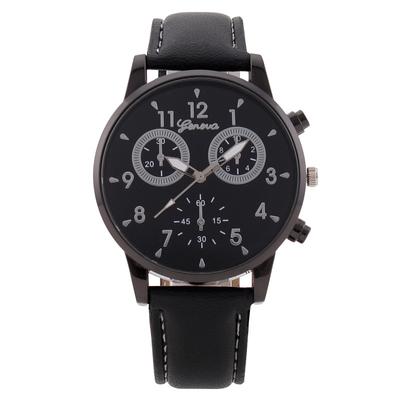 Fashion Digital Three Eyes Men's Watch Men's Watch Belt Quartz