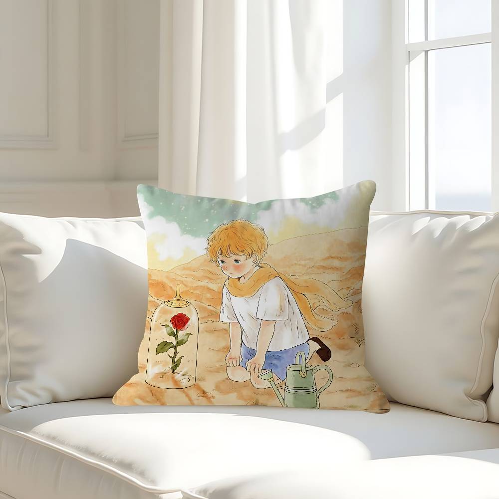 Anime Little Prince Pillow Case Removable Washable Cushion Cover – All-Season Soft Linen