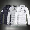 Men's New Fashion Slim Fit Long Sleeve Polo Shirt Casual Cotton Tee