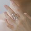 Cazador Adjustable Geometric Rings for Women Stainless Steel Punk Y2K Jewelry Gold Plated Open Finger Rings 2026 Trend