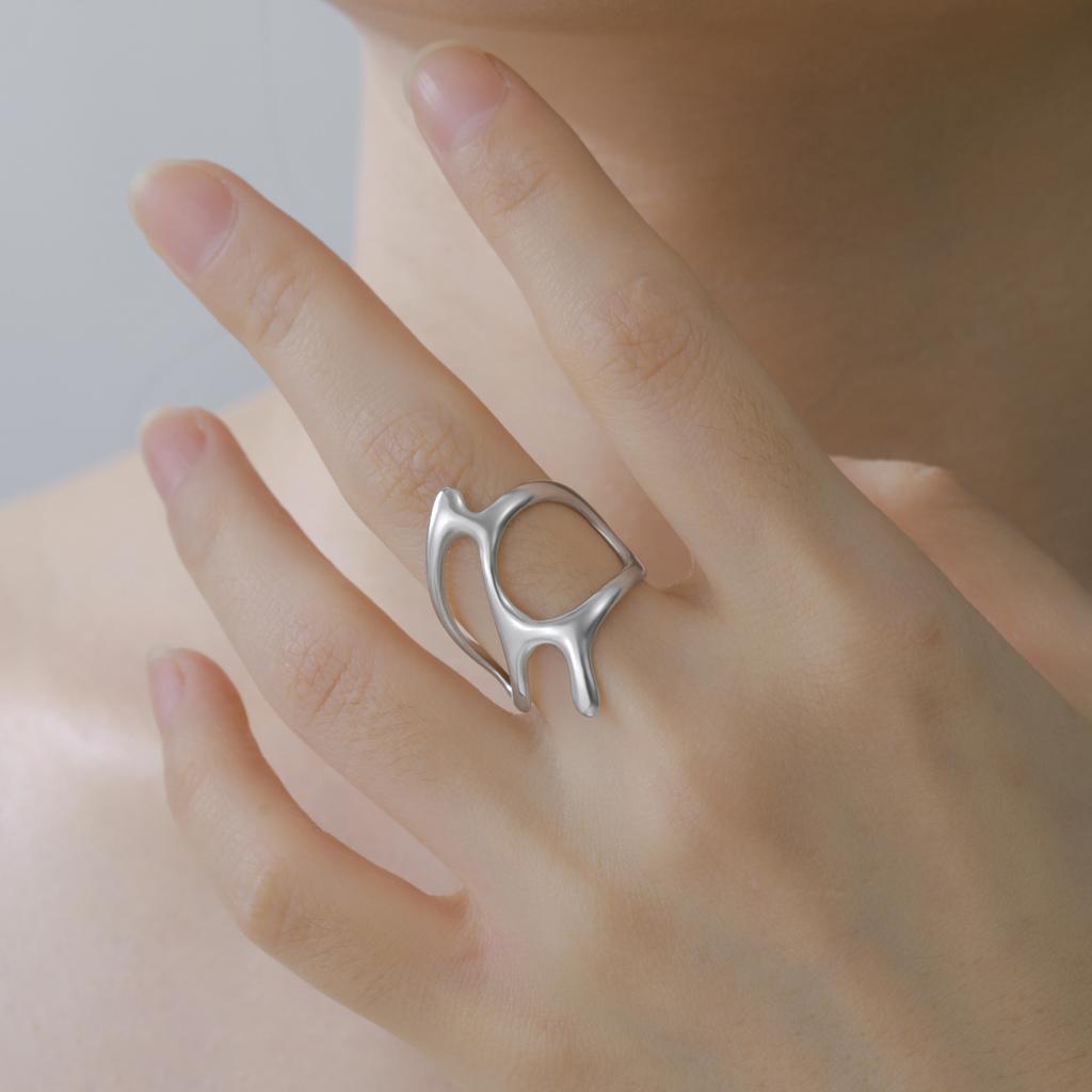 Cazador Adjustable Geometric Rings for Women Stainless Steel Punk Y2K Jewelry Gold Plated Open Finger Rings 2026 Trend