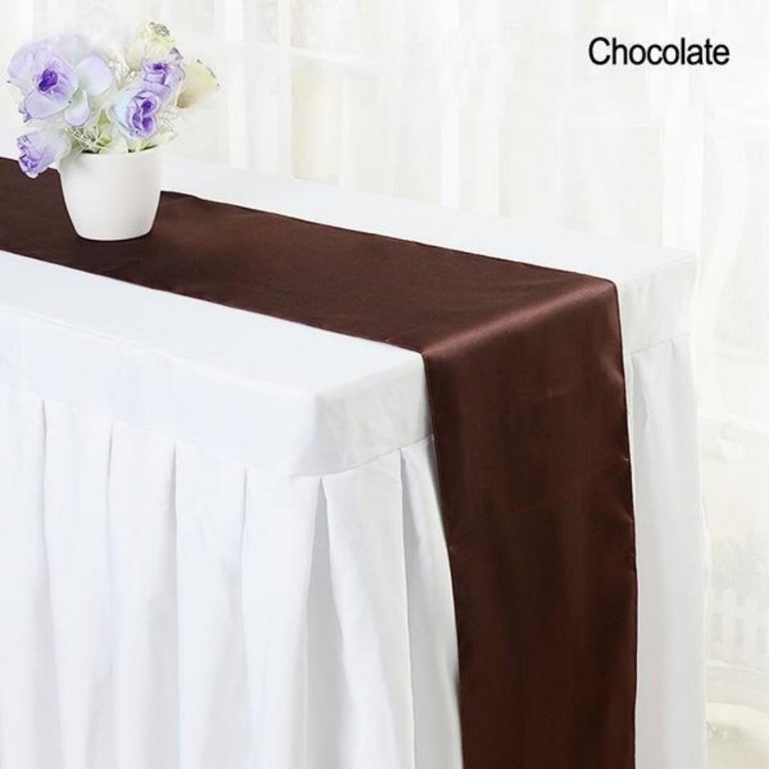 1pc Multicolor Satin Table Runner Autumn Table Runner For Dining Table Christmas Wedding Decoration Red chemble mariage 30*275cm 30x275cm