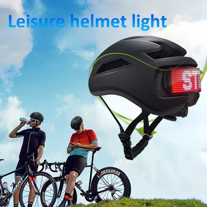 Advanced Cycling Helmet with Build In Turn Signal and Rechargeable LED Light for Clear Signaling During Ride