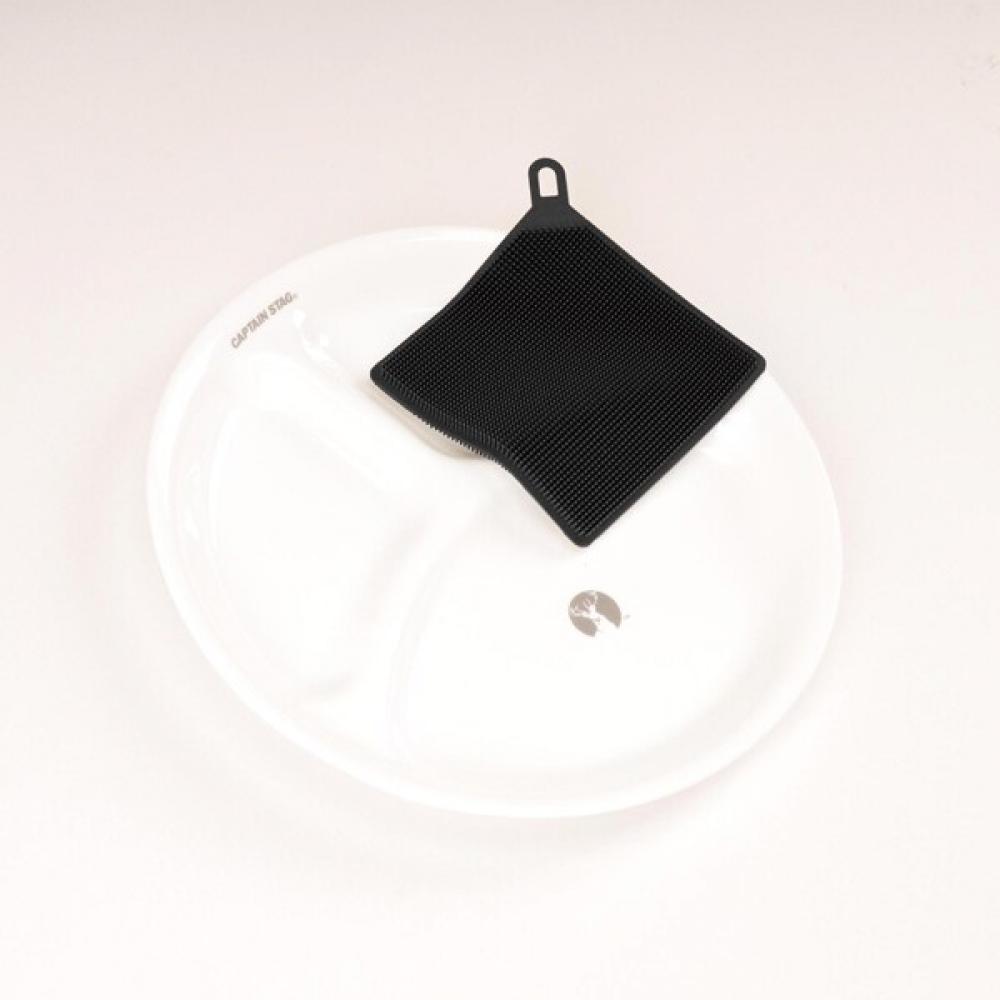 Captain Stag Um 1935 [silicone Scourer With Carabiner  Square  Black]