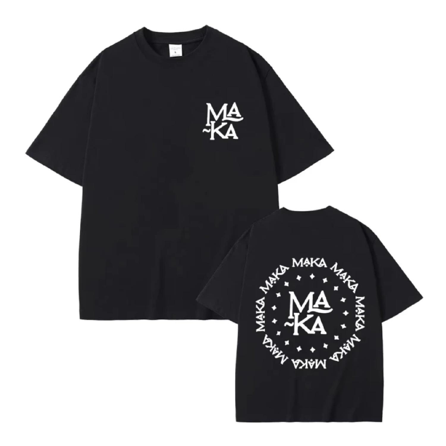 

Limited Rapper Maka Logo T-shirt Men Women Fashion Hip Hop Oversized T-shirts Men s Cotton Short Sleeve T Shirt Streetwear XXXXXL чорний