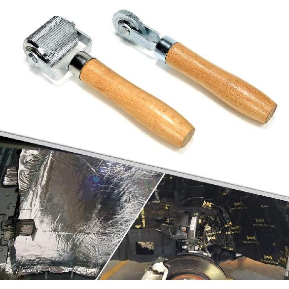 Car Sound Deadening Roller (2PCS, Width: 1.69In & 0.24In), Extremely Smooth Sound Ulation Roller Metal, Noise Deadening Car Sound Ulation Tool