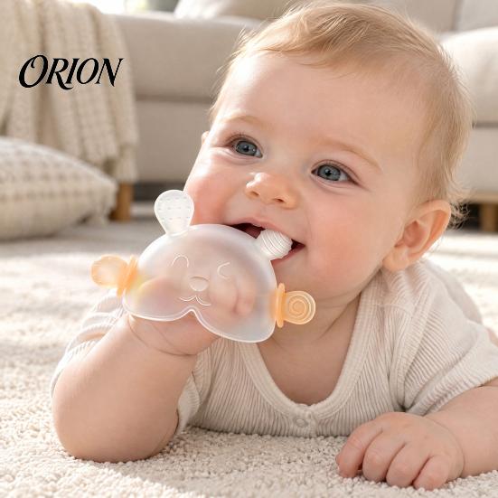 Safe Baby Chew Toy 3Pcs/Set Silicone Teething Mitt, Food Grade Wrist Teether for Relief Toys Infants Infants, Anti Dropping Pain 0-6 Months