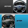 JSCARLIFE Steering Wheel Cover Trim for 2012-2014 F-ord Focus MK3 and 2013-2015 F-ord Kuga, Car Interior Accessories