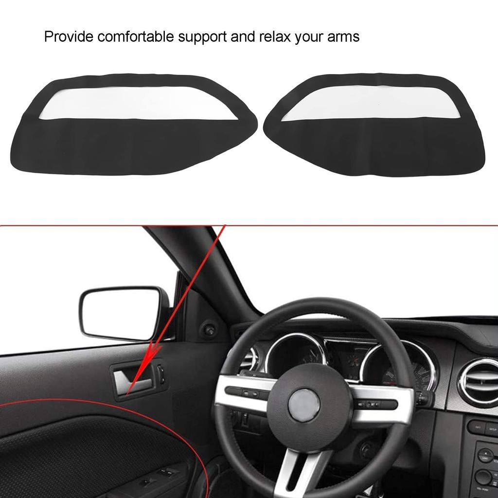 Door Panel Insert Card Cover, 2 Mounting Tools, Adhesive-Qiilu Door Panel Insert Card Cover,