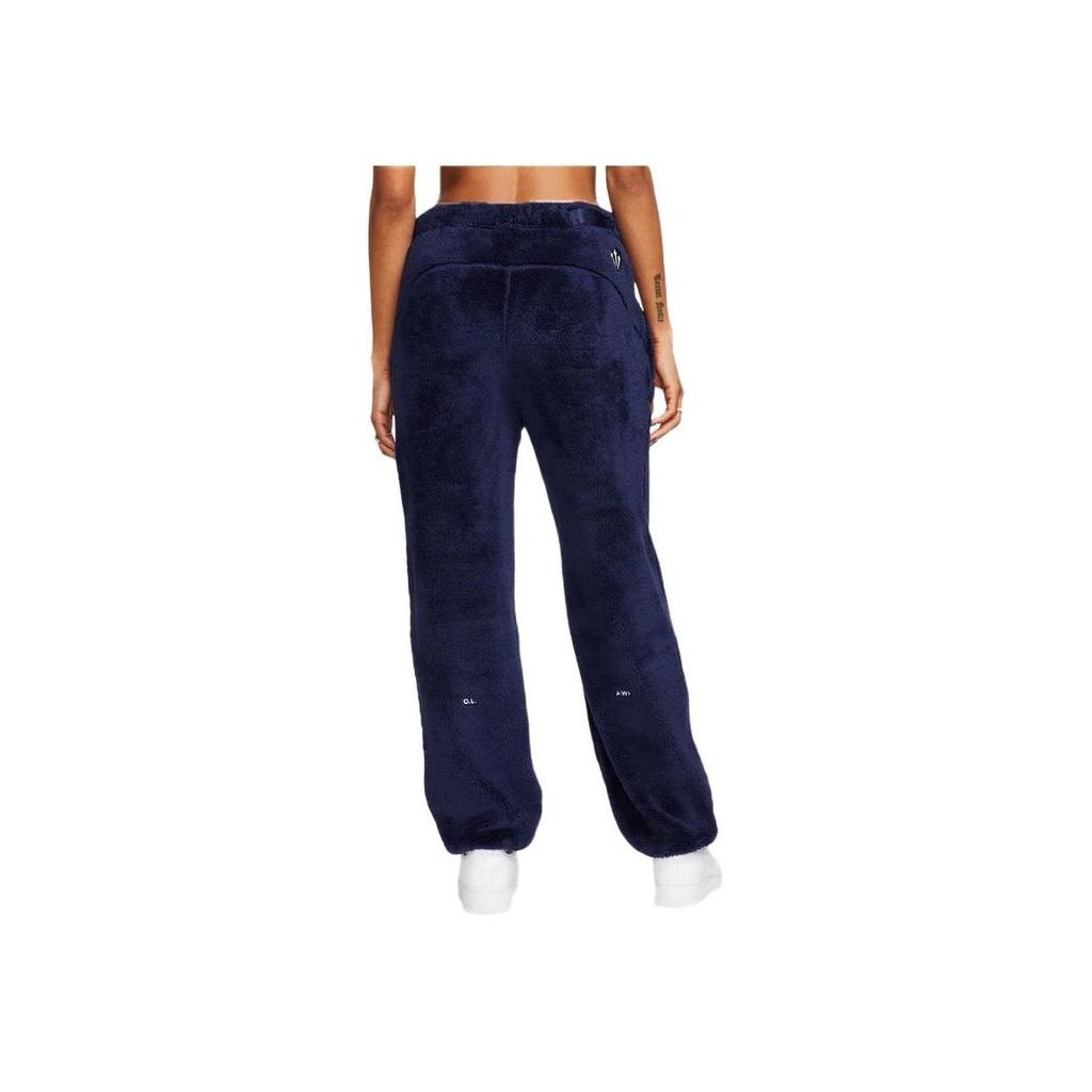 Nike X Nocta Fleece Track Pants FW23 With Elastic Waistband Women Bottoms Navy-Blue DV3644-410