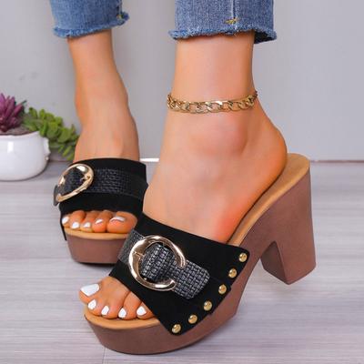 High Heels Women Sandals Summer Shoes Women Platform Sandals Luxury Slides Women Designers Shoes Outdoor Walking Ladies Shoes