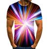 Rainbow 3D Printed Men's Sportive Breathable T-Shirt  Street Outdoor Fashion Casual Wear Y2K, Harajuku - Children's Clothing Top