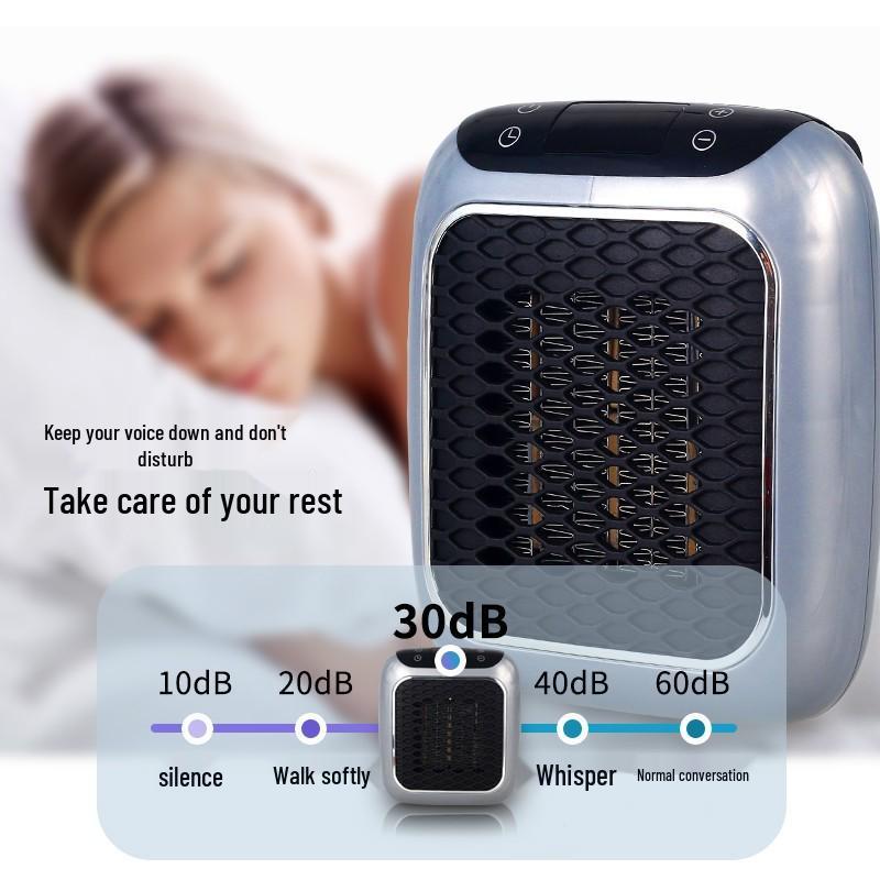 Energy-Saving Mini Heater Fan with Temperature Control for Office Desks