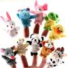 10pcs/set Cute Finger Puppets Baby Mini Plush Toys Kids Educational Finger Toy Cartoon Animals Plush Doll Children Figures Gifts