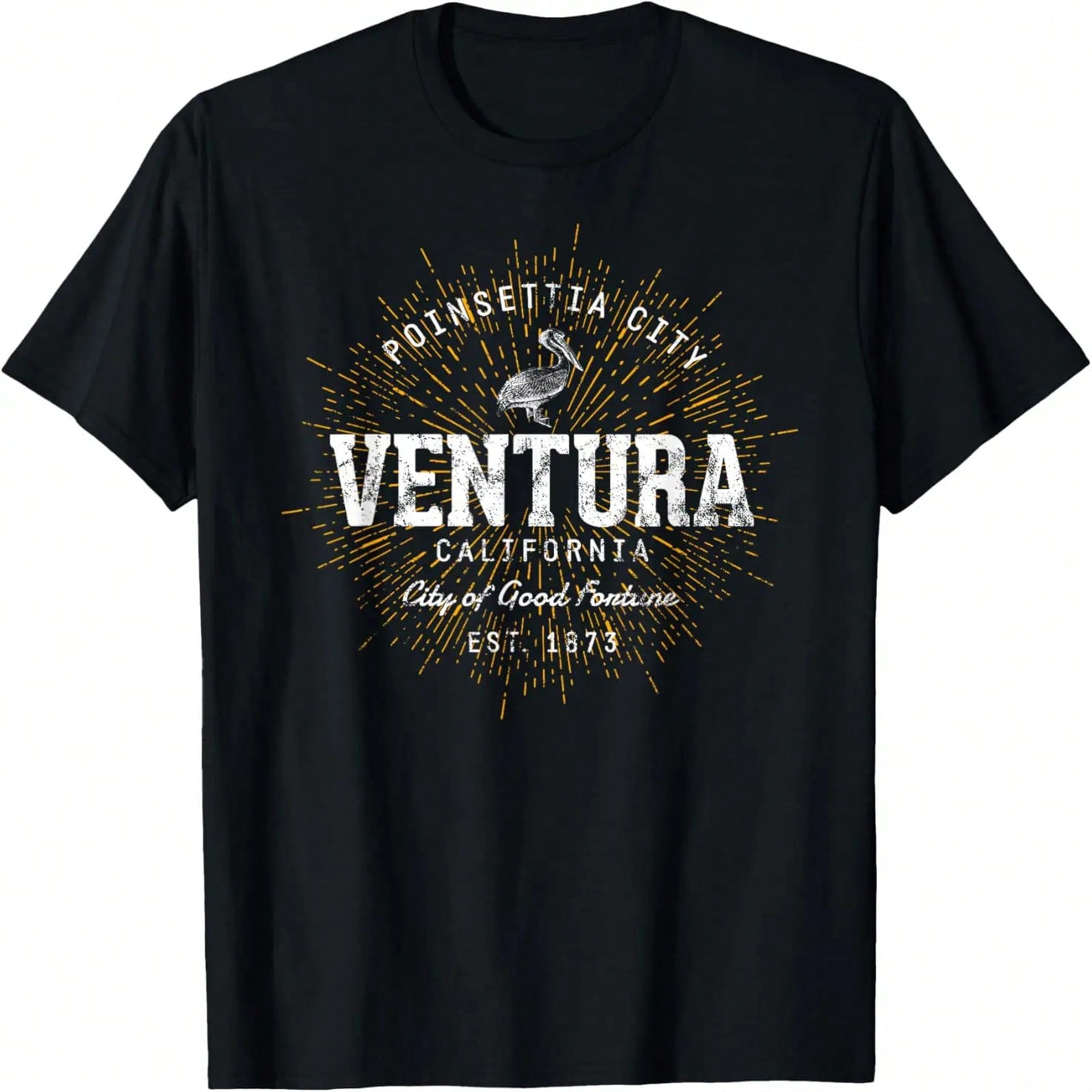 Винтажная футболка в стиле ретро Ventura S разноцветный