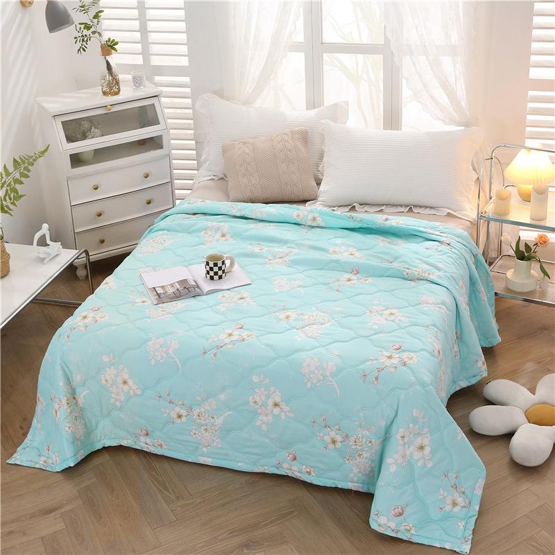 Water Air Cotton Conditioning Washed Summer Blanket For Single And Double Person Summer Blanket For Children And Adults