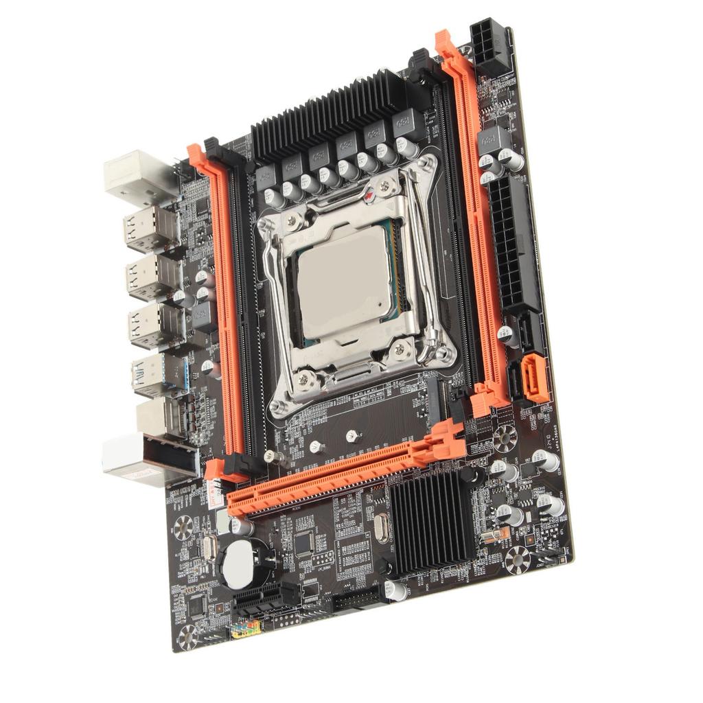 X99 P4 DDR4 Motherboard 6 Phase Power Supply Computer Mainboard with E5 2680V3 CPU for Desktop PC