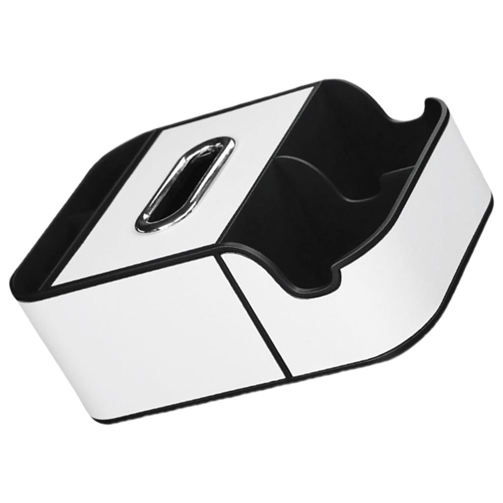 Center Console Leather Organizer Tray Car Armrest Extra Storage Box Tissue Holder Car Storage Box Car Seat Organizer