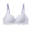 Traceless underwear women's small breasts gather and support to show thinness Naked feeling fixed cup No steel ring Comfortable sexy bra cover bra