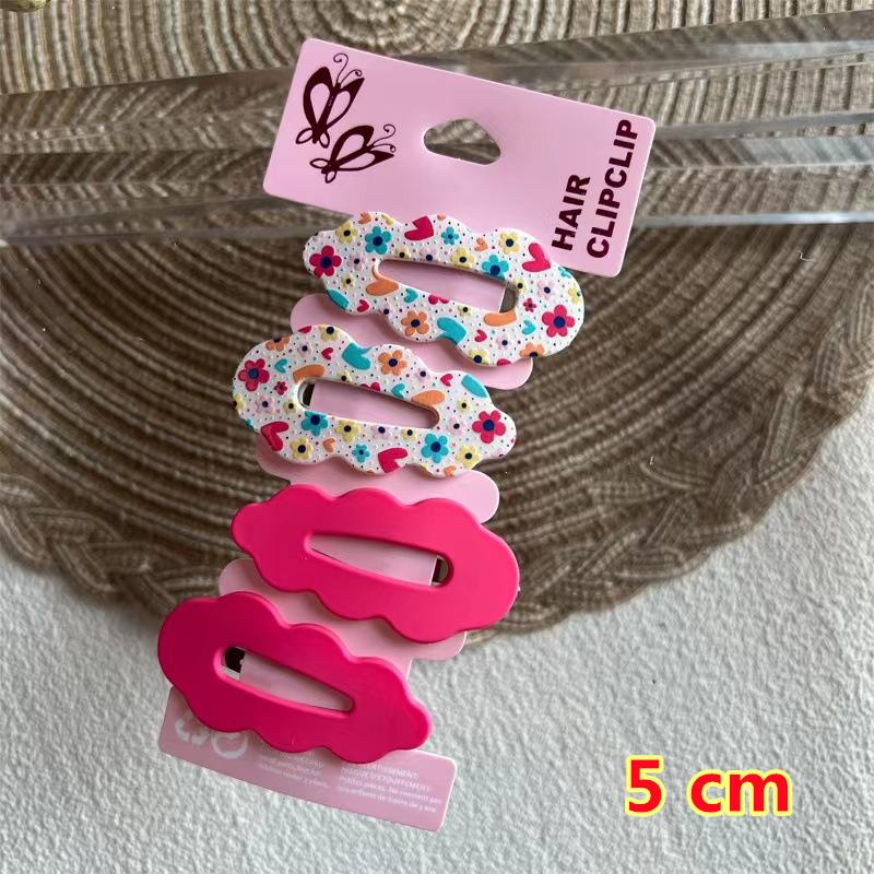 Kawaii Printed BB Clips Hairpins Set Women Children Girls Kid Hair Pins Barrettes Accessories Hairgrips Headdress Ornaments