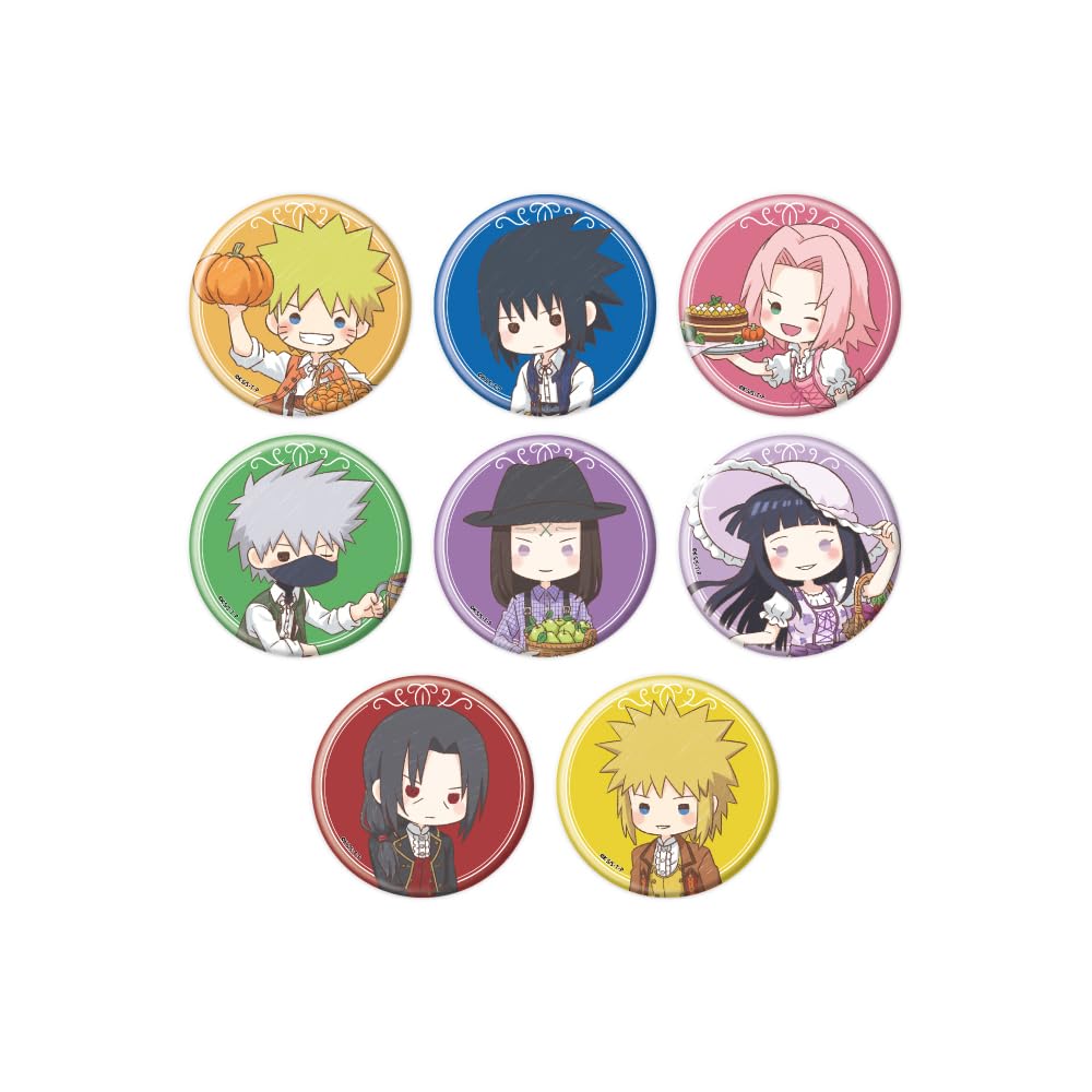 

NARUTO Shippuden 18 Harvest Festival ver. [Graff Art Illustration] Can Badge Complete Set (Box of 8)
