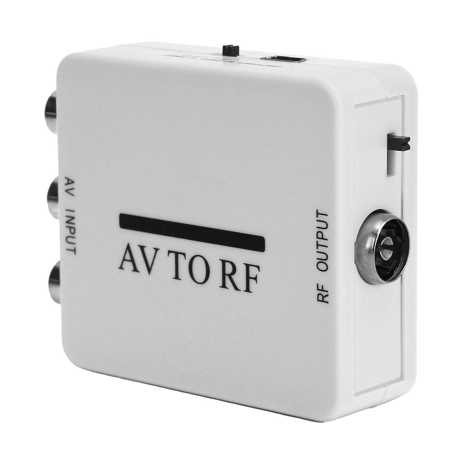 

Мини видеоконвертер или ТВ-адаптер-усилитель RCA AV CVSB в RF 67,25 МГц 61,25 МГц