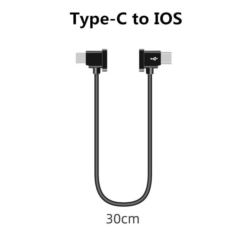 Data Cable for DJI Mavic 3/MINI 3 Pro/MINI 2/FPV/POCKET 2/AIR 2S/ Air 2/OSMO/Avata Pocket Accessory TYPE C IOS USB Android Wire
