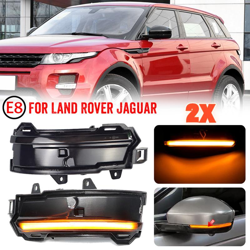 For Land Rover Discovery Sport L550 Evoque Jaguar F-Pace Car Side Mirror Lamp LED Dynamic Turn Signal Light Blinker Indicator