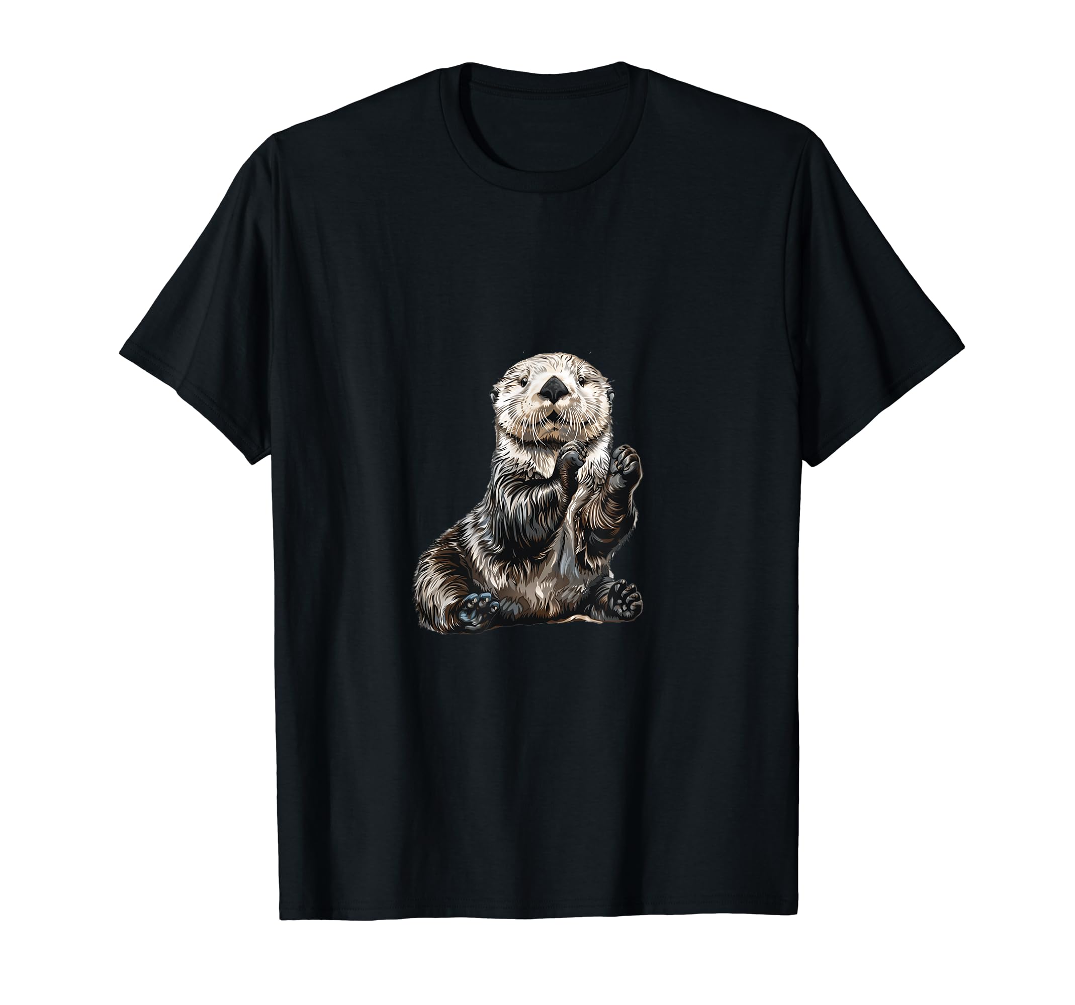 

Sea Otter Wave: Adorable Sea Otter (Aquatic Mammal) T-Shirt