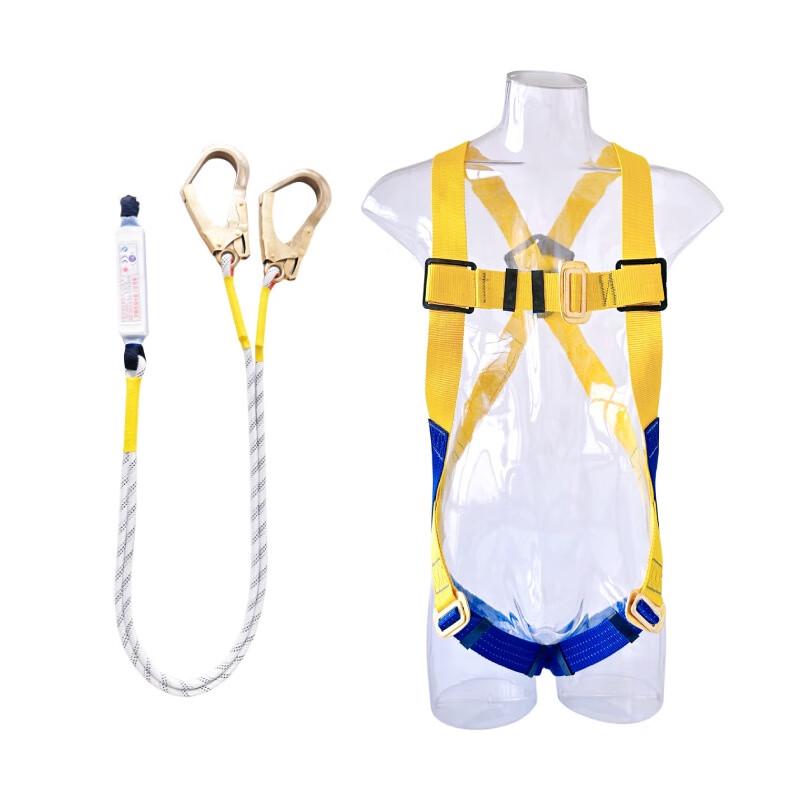 Full Body Safety Harness with Double Lanyard and Shock Absorber 1