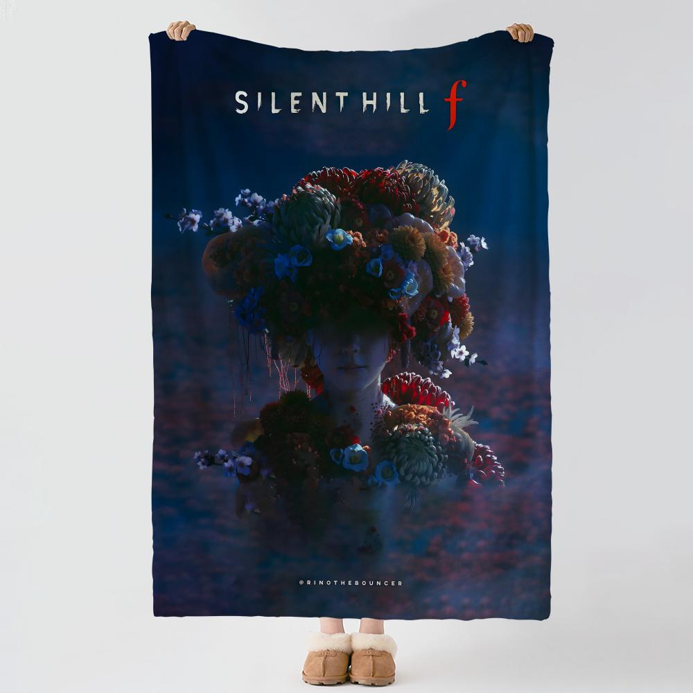Game SSilent HHill Throw Soft Warm Flannel Blanket Multiuse Throw for Bed Sofa Office Air Conditioning Nap Blanket