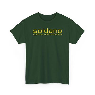 T-shirt logo Soldano | T-shirt Graphique, Texte Jaune Minimaliste