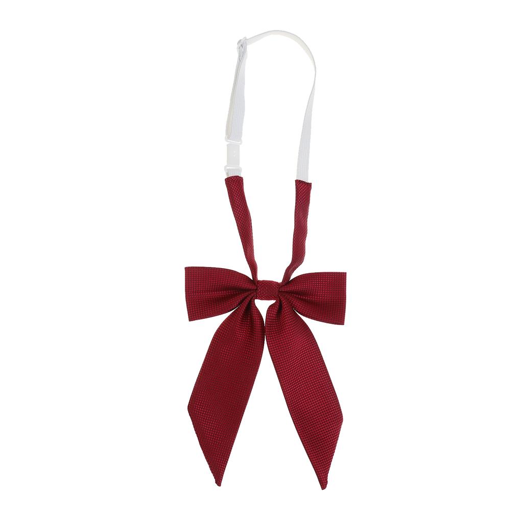 Women Girls Pre-tied Adjustable Bow Tie, Solid Ribbon Long Tail Bowknot for JK Uniform Lolita Shirt School Cosplay Party
