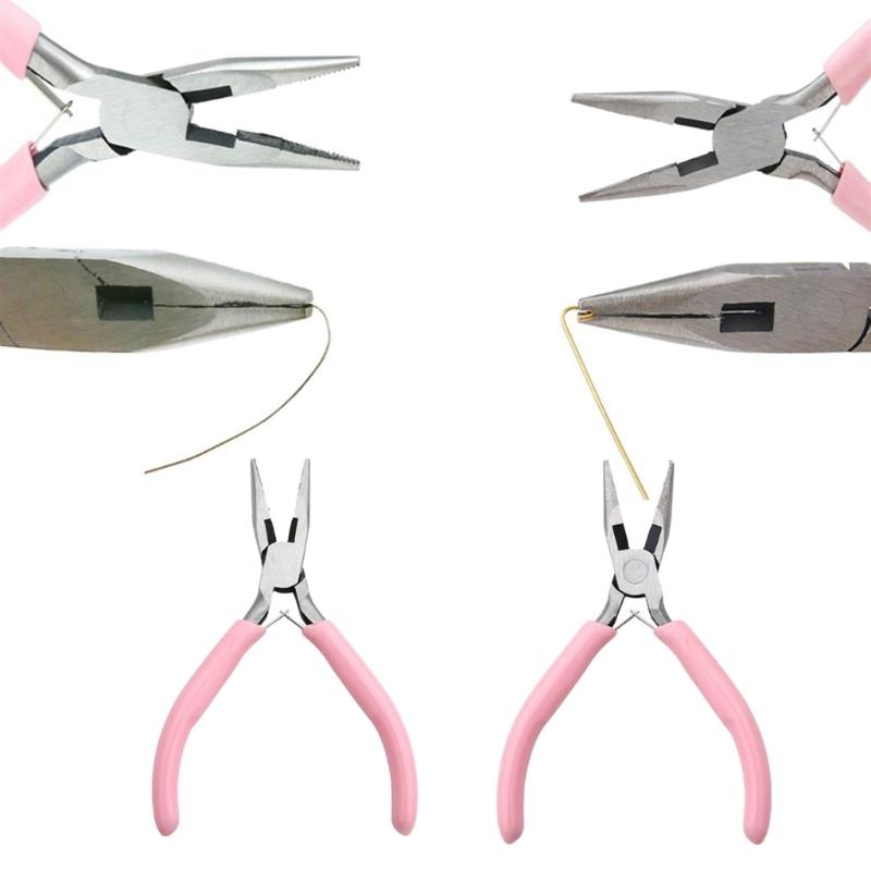 9 In 1 Jewelry Pliers Set Needle Nose Pliers Diagonal Round Nose Pliers for Crafting Jewellery Art Project for Repair