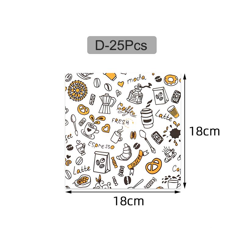 

25 Sheets Deli Paper, Grease-Proof Parchment Paper Basket Liners, Food Wrappers for Sandwich, Chip, Burger & Fries, Baking Tools
