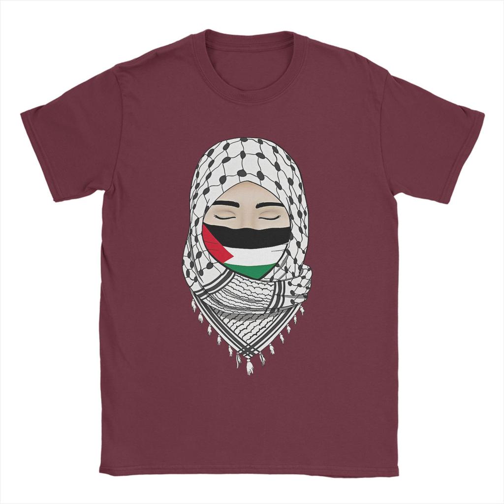 Palestina Gaza Palestinská vlajka Tričko Letní trička Dospělé Bavlna O-výstřih 4XL 5XL 6XL Top Trička Krátký rukáv Úžasné tričko
