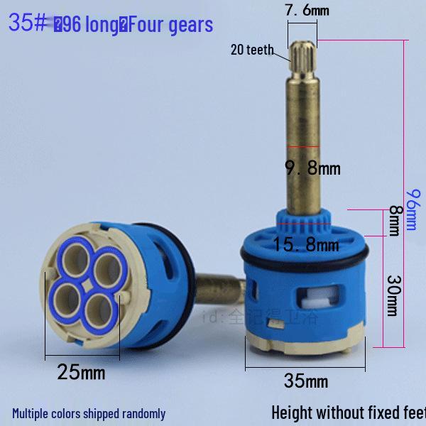 3/4-Hole Faucet Cartridge Valve Core, 3/4-Function Shower Bathtub Mixer Tap