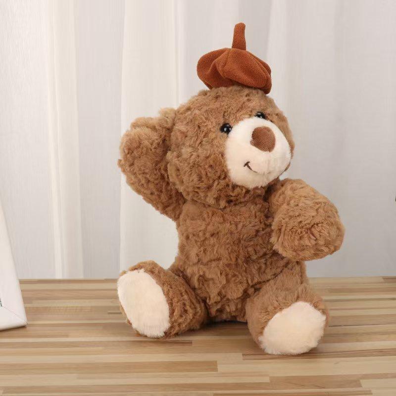 30cm Cute Birthday Hat Teddy Bear Stuffed Toy Girlfriend Valentine's Day Gift for Kids Room Bedroom Decor Favor Birthday Gifts