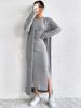 Spot Hot-selling Women's Clothing European Beautiful Women Autumn Fashion Vest Dress Long Sleeve Long Coat Two-piece Set