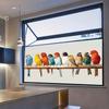 Cute Colorful Bird Static Cling Window Sticker Removable for Bedroom Living Room Glass Home Decor Art