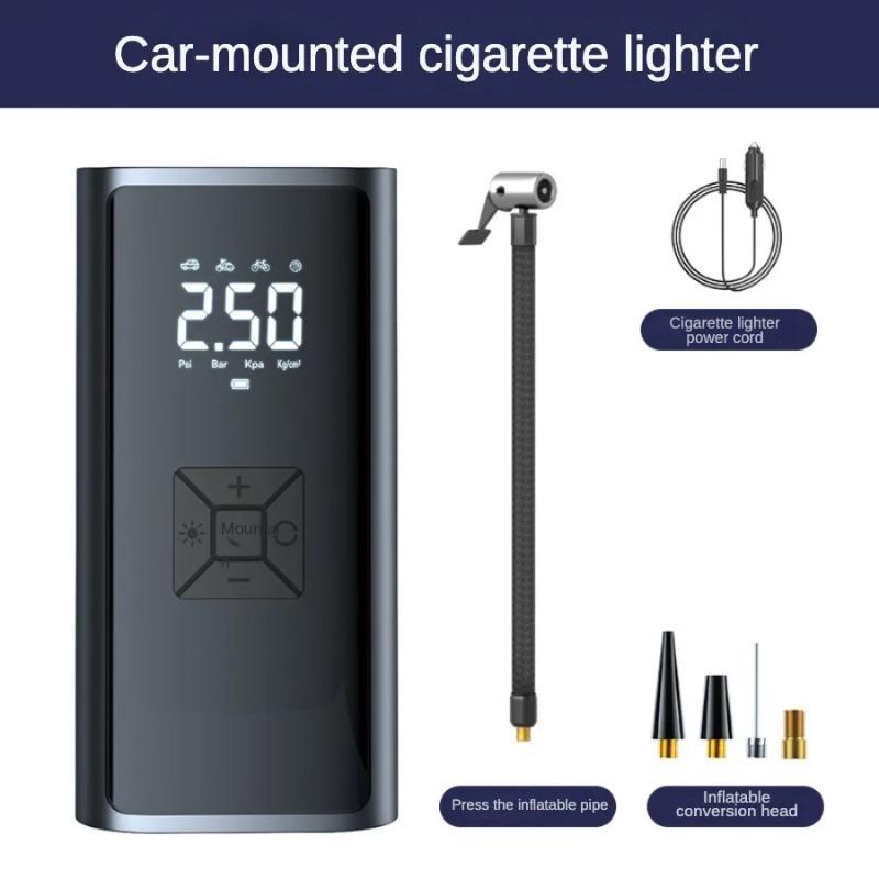 

Портативный воздушный компрессор для автомобильных шин. Точный цифровой дисплей давления со светодиодной подсветкой. Внешний аккумулятор. Быстрый воздушный насос. Насос для накачивания шин.