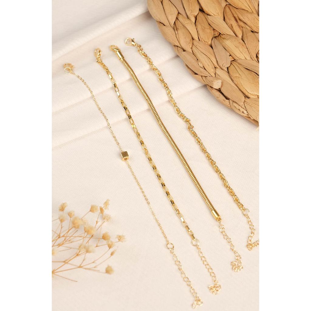 Vergoldetes massives Damenarmband