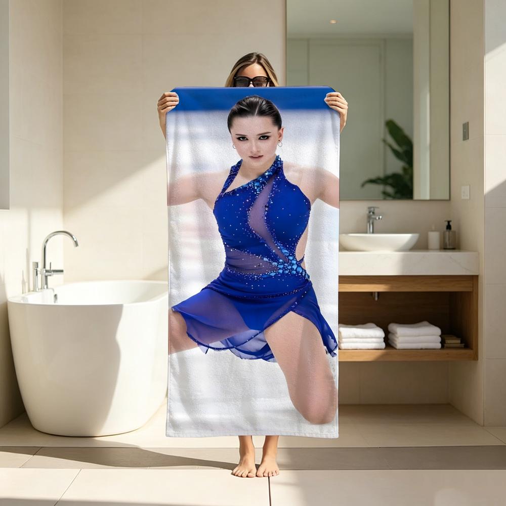 Celebrity K-KamilaS ValievaS Towel ultra-fine fiber quick drying absorbent bath towel, outdoor swimming sports towel