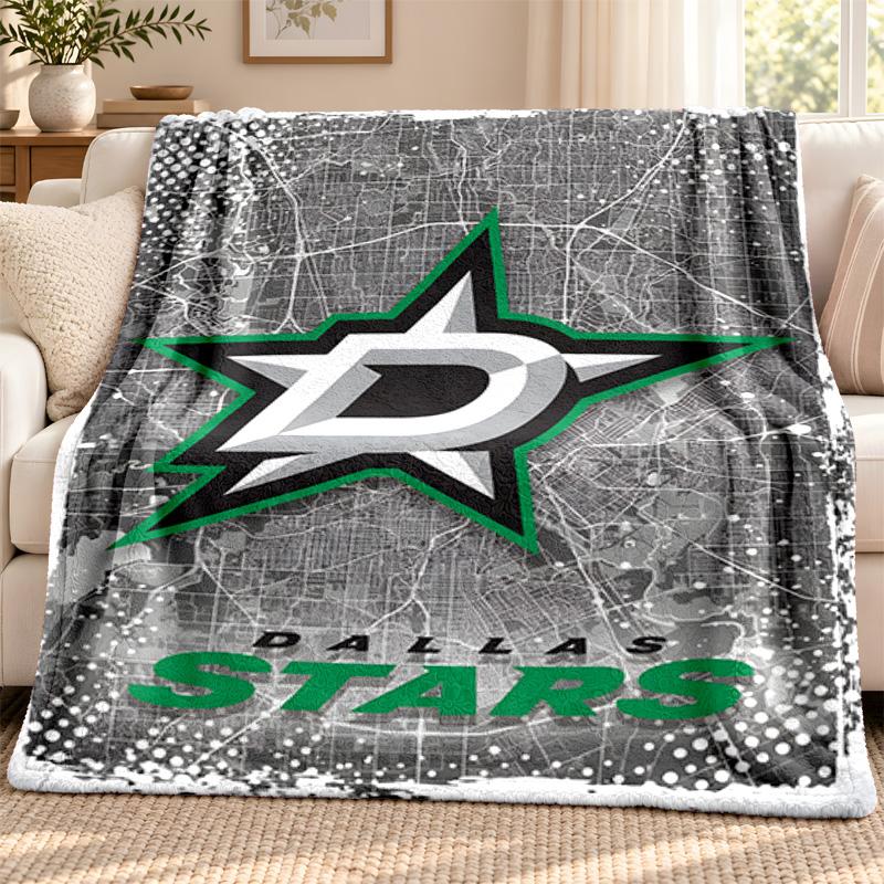 Dallas Stars blanket Flannel Blanket Soft Cozy Plush Throw for Sofa Bed Lightweight Home Decoration Outdoor camping