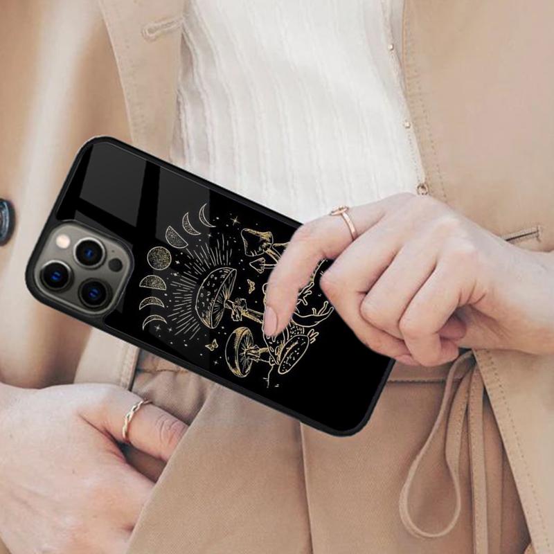 Cottagecore Magic Mushroom Frog Moon Magnetic Phone Case For APPLE iPhone 17 Air 16 14 13 12 Pro Max 15 Plus MagSafe Cover