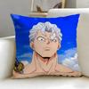 anime Undead Unluck Cushion Cover Soft  EasyWash Pillow Case  Versatile for Couch Bed Travel and Office