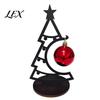 Exquisite Xmas Souvenir for Friends Christmas Tree Table Decoration, Metal Line Art Holiday Sculpture with Desktop Decorations Home Red Ball Ornament